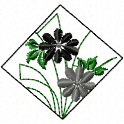 Flowers And Tree Embroidery Design 5 Flowers And Tree Embroidery Design 5